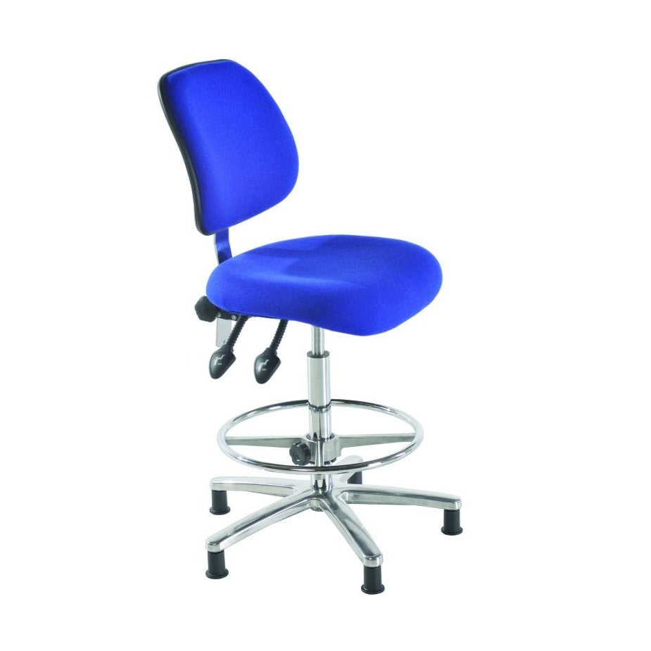 Medium Back Fabric ESD Draughtsman Chair image 0