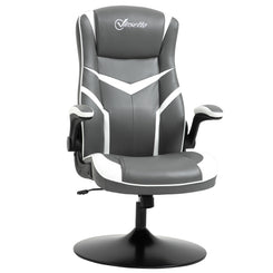 Gaming Chair Ergonomic Computer Chair with Adjustable Height, Grey image 0