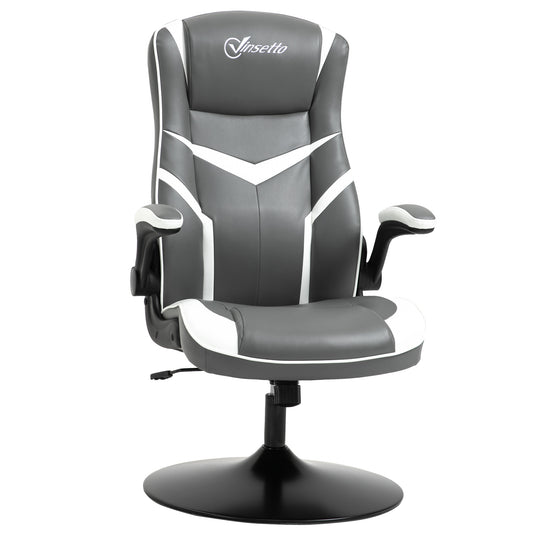 Gaming Chair Ergonomic Computer Chair with Adjustable Height, Grey image 0