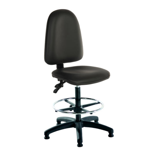 Lab Space - Mist 2 Vinyl Draughtsman Chair image 0