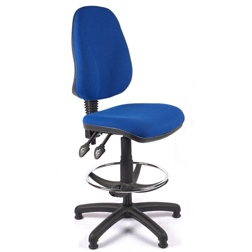 High Back Fabric Draughtsman Chair Image1