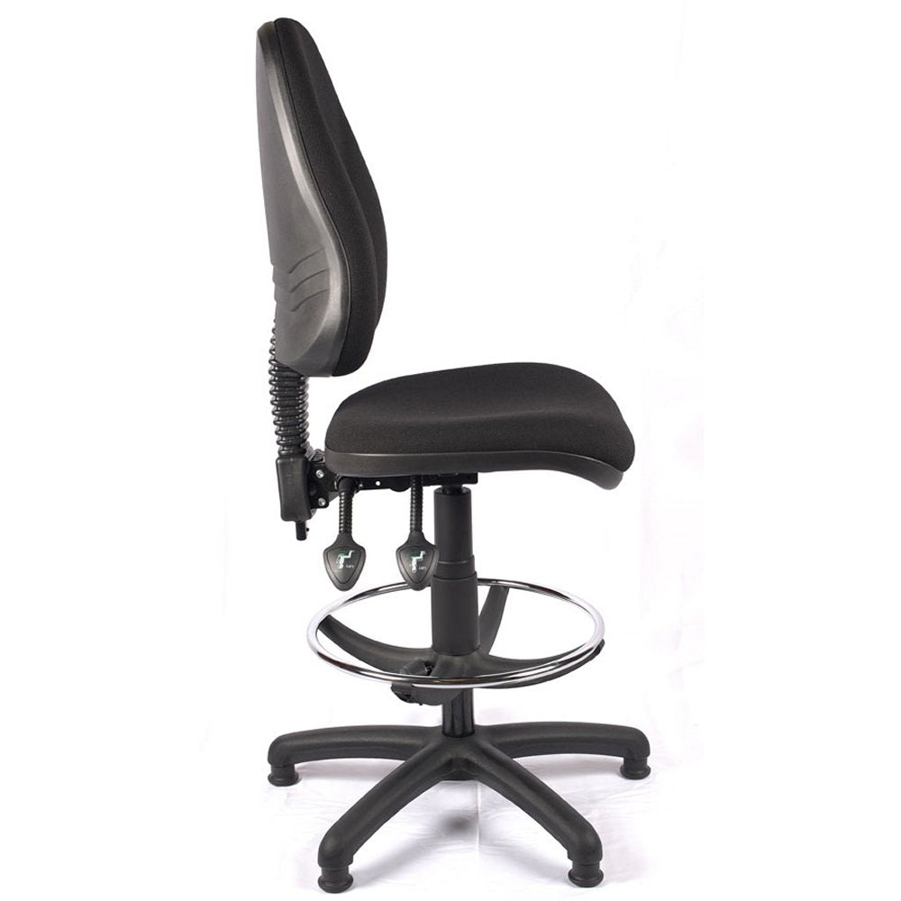 High Back Fabric Draughtsman Chair Image9