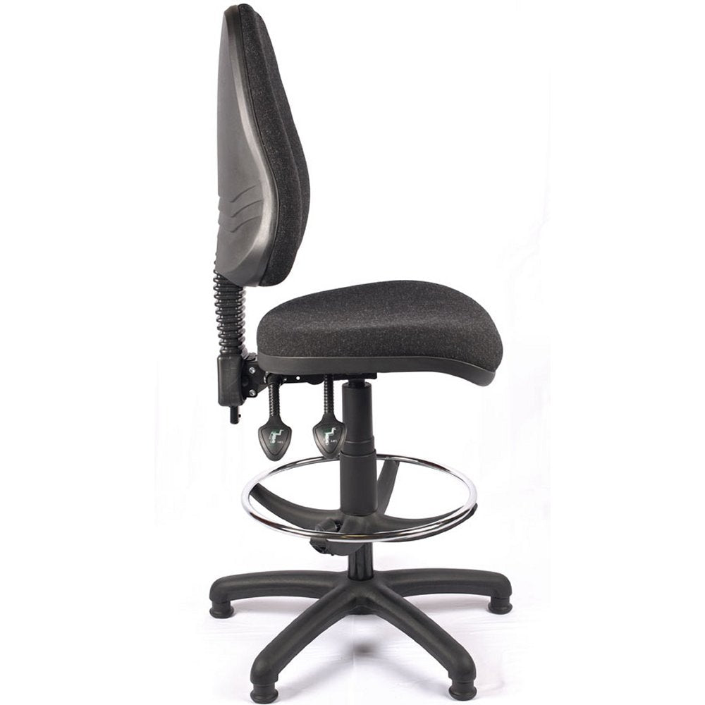 High Back Fabric Draughtsman Chair Image11