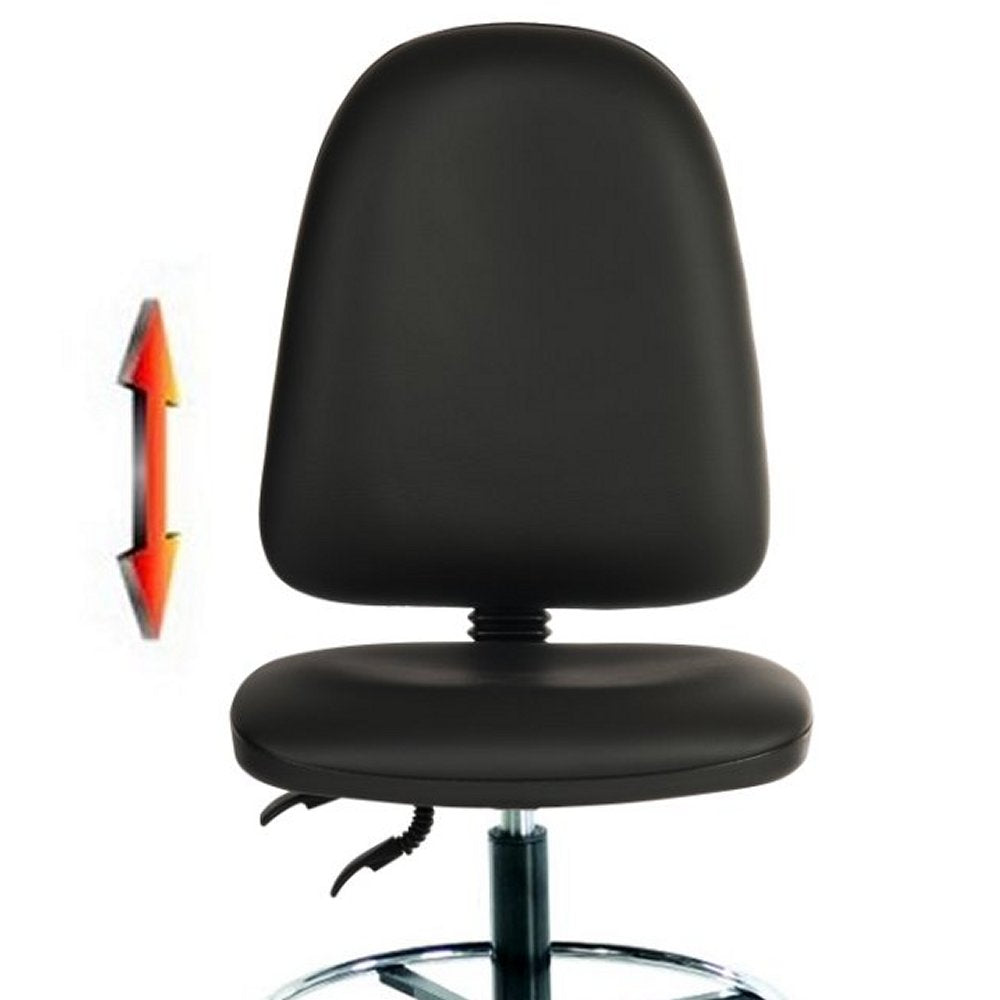 Lab Space - Mist 2 Vinyl Draughtsman Chair image 2