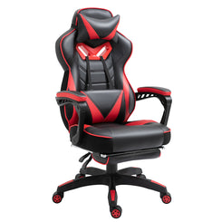 Computer Gaming Chair, Racing Desk Chair with Lumbar Support and Footrest