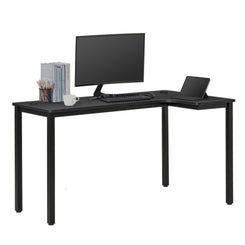 L-Shaped Gaming Desk, Computer Corner Desk,  Black, Right