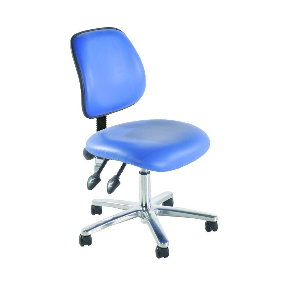 Chrome Medium Back Vinyl Lab Chair