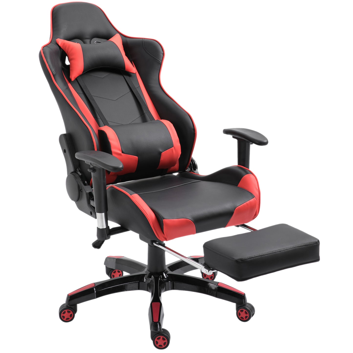 High-Back Gaming Chair Swivel, Red Black