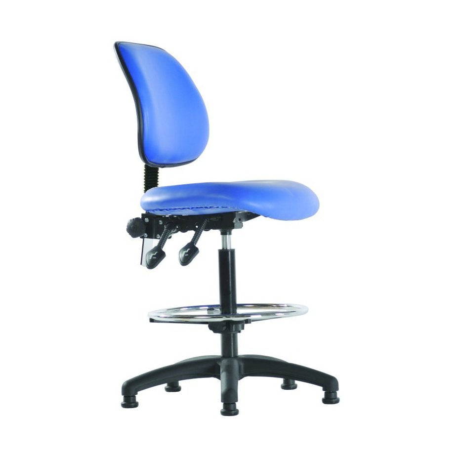 Medium Back Vinyl Draughtsman Chair