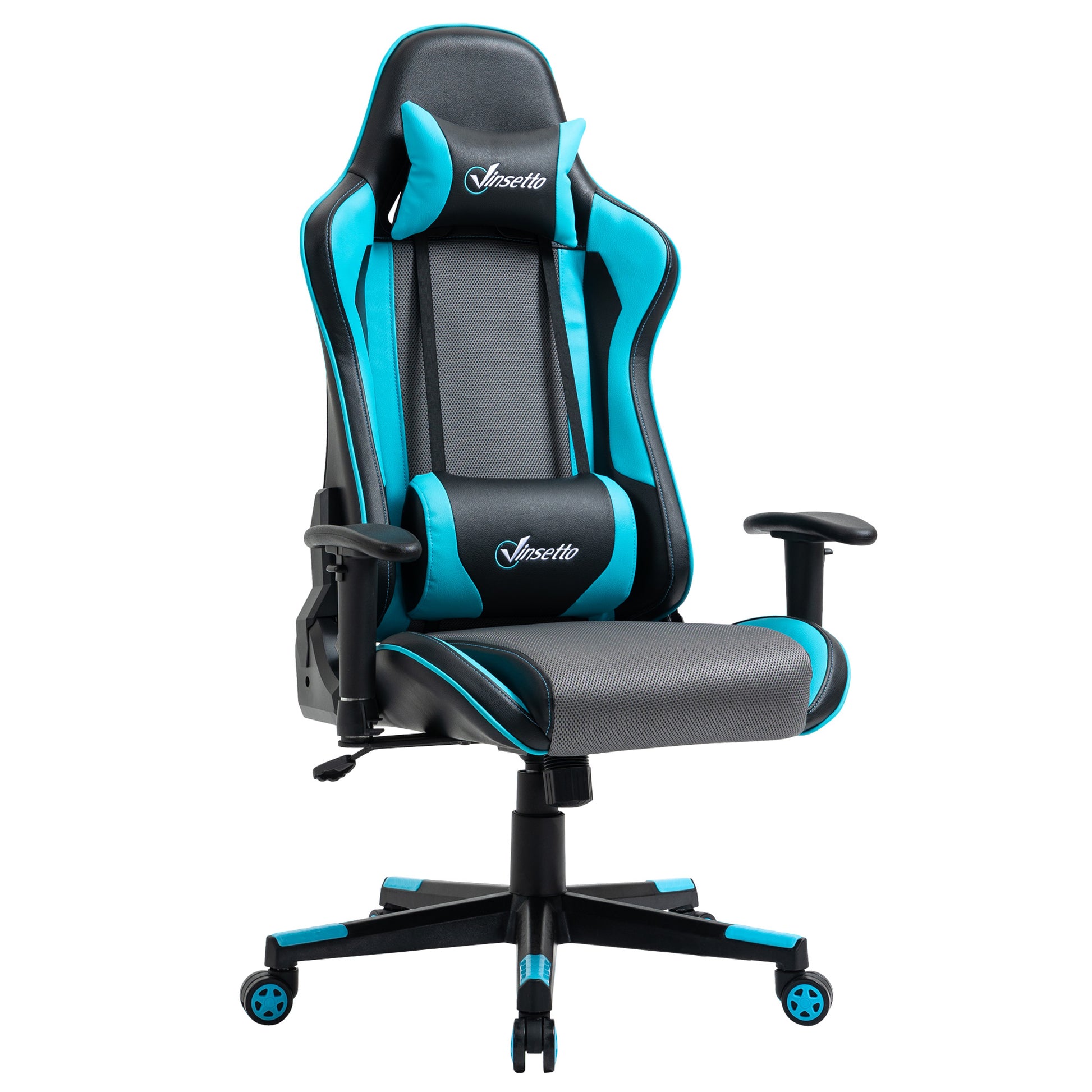 Gaming Chair Racing Style Ergonomic Office Chair High Back, Sky Blue