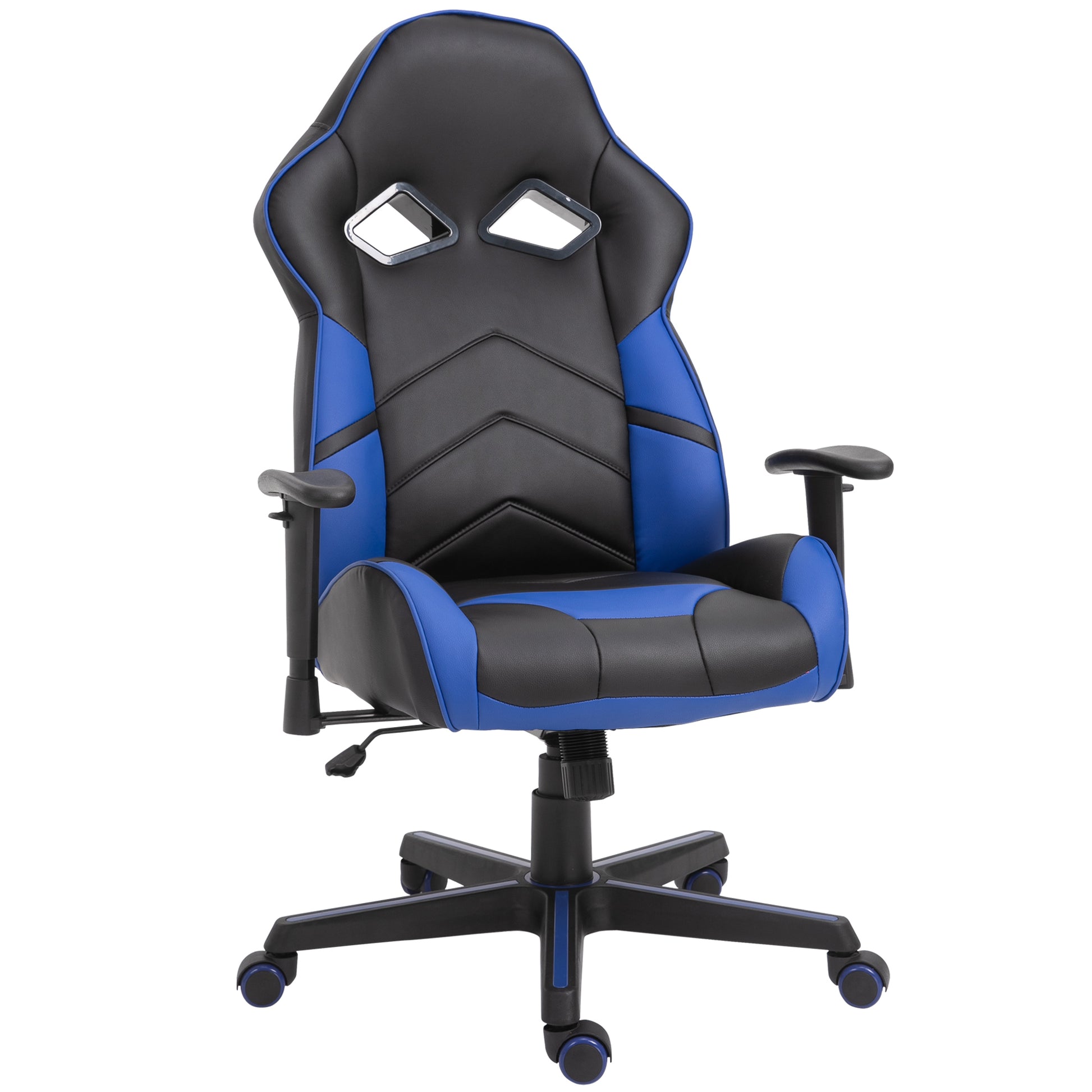 PU Leather Ergonomic Gaming Chair Blue/Black