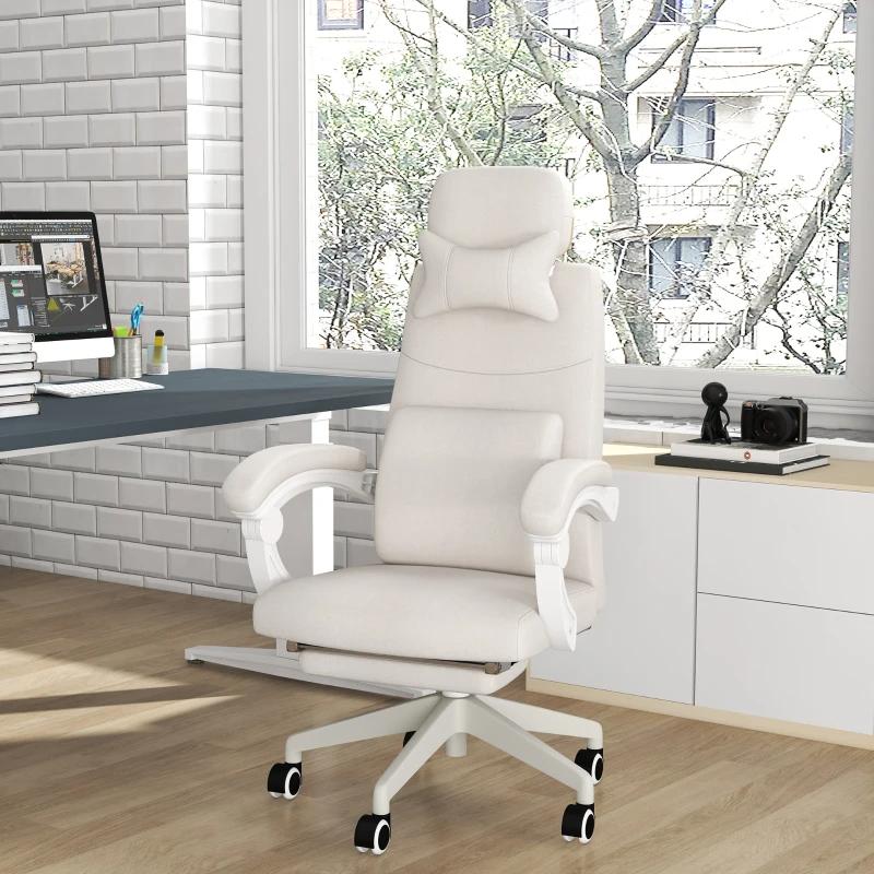 Ergonomic Office Chair, High Back Fabric Work Chair with 160° Reclining Backrest